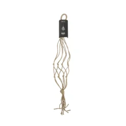 Suspension pour pot coloris beige en jute Knot Mica Decorations - 90 x Ø 15 cm