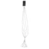 Suspension pour pot coloris blanc en coton Knot Mica Decorations - 140 x Ø 15 cm