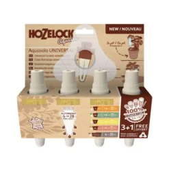 Système d'arrosage coloris jaune Hozelock Aquasolo - Pour pot taille L Pack 3 + 1