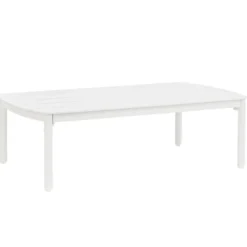 Table basse crème en aluminium Bizzotto Fenix - 115 x 68,5 x 35 cm