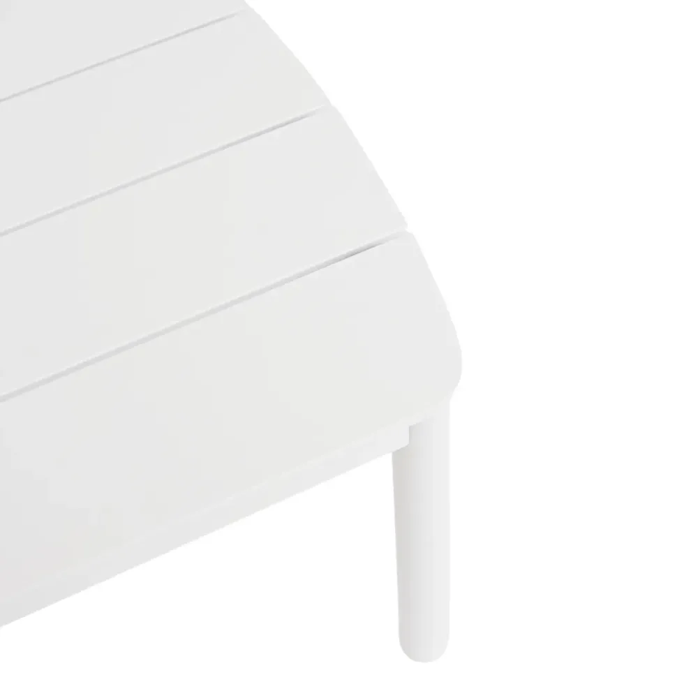 Table basse crème en aluminium Bizzotto Fenix - 115 x 68,5 x 35 cm