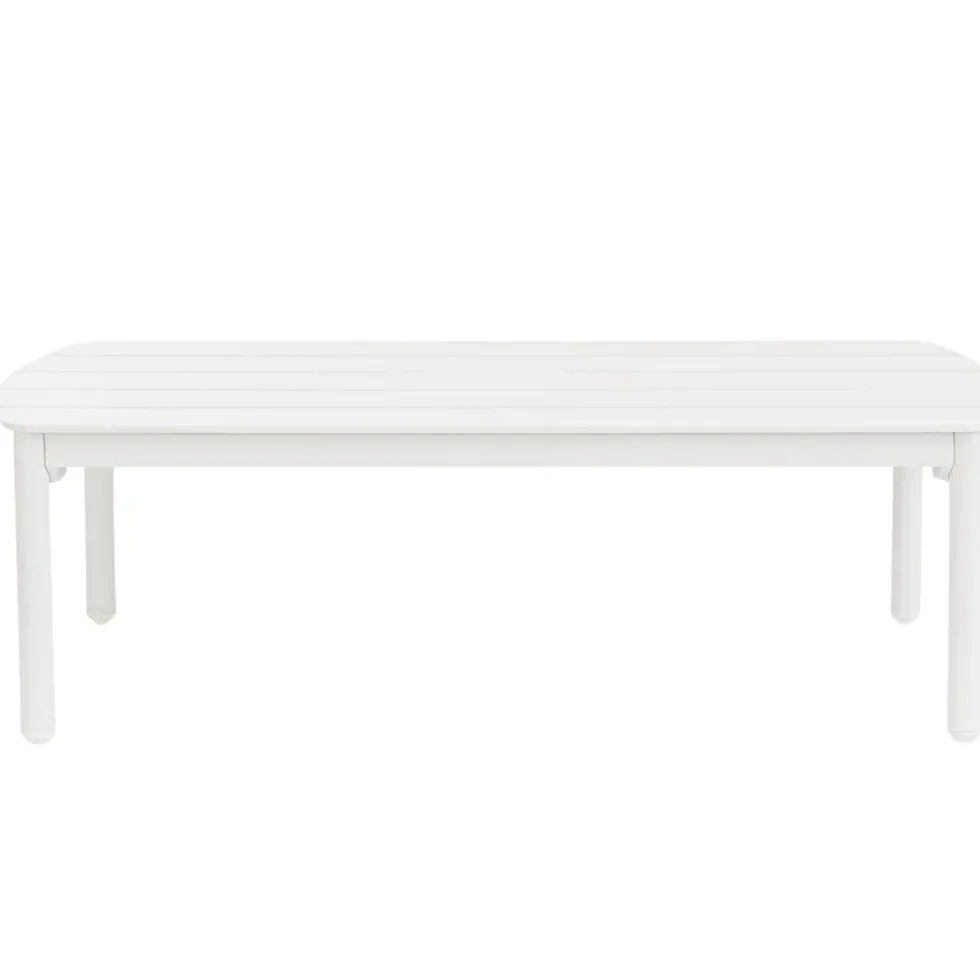 Table basse crème en aluminium Bizzotto Fenix - 115 x 68,5 x 35 cm