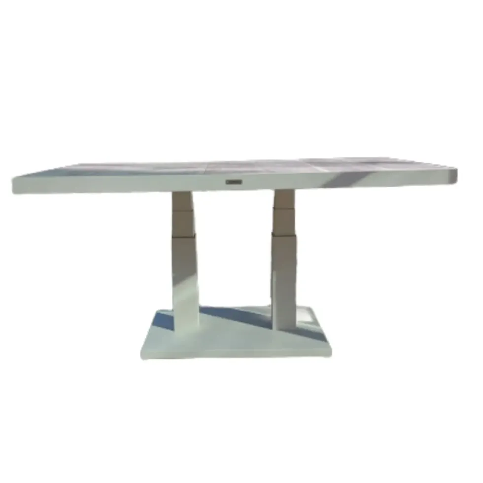 Table basse élévatrice coloris blanc Truman Bizzotto - 140 x 85 x 49 cm