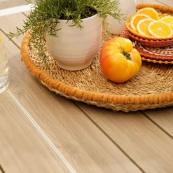 Table Calla avec allonges coloris blanc en aluminium - 160/240 x 100 cm