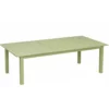 Table Caméline II coloris vert en aluminium - 130 x 180 x 84 cm