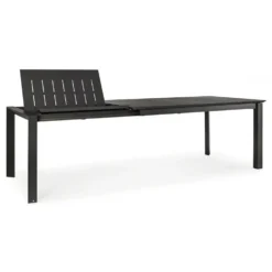 Table de jardin extensible anthracite BIZZOTTO konnor - 160/240x100cm