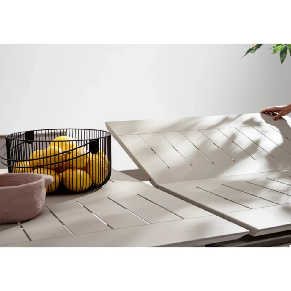 Table de jardin extensible Bizzotto Konnor Rastin - 160/240 x 100 cm