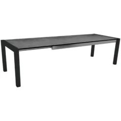 Table extérieure coloris gris en aluminium Stern - 214 x 254 x 294 x 100 cm