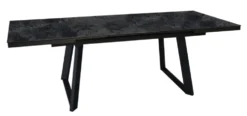 Table Malo avec rallonge automatique en aluminium - 180 x 240 x 100 cm