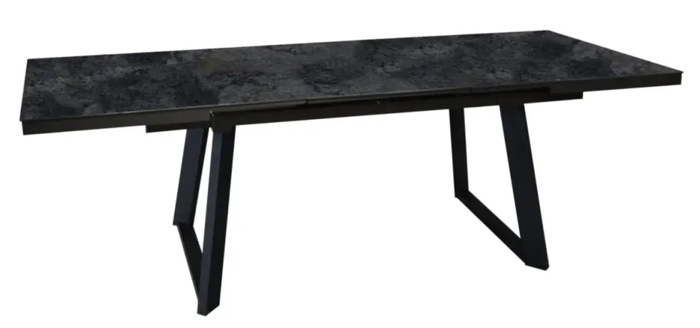 Table Malo avec rallonge automatique en aluminium - 180 x 240 x 100 cm