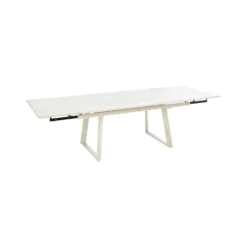 Table Malo avec rallonge automatique en aluminium - 180 x 240 x 100 cm