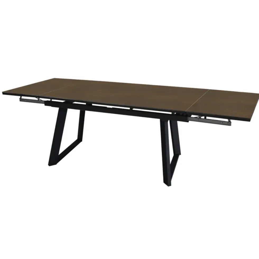 Table Malo avec 2 rallonges en aluminium - 180 x 230 x 280 x 100 cm