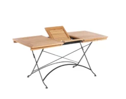 Table pliante extensible rectangulaire Norma - 120/160 x 70 x 74 cm
