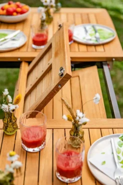 Table pliante extensible rectangulaire Norma - 120/160 x 70 x 74 cm