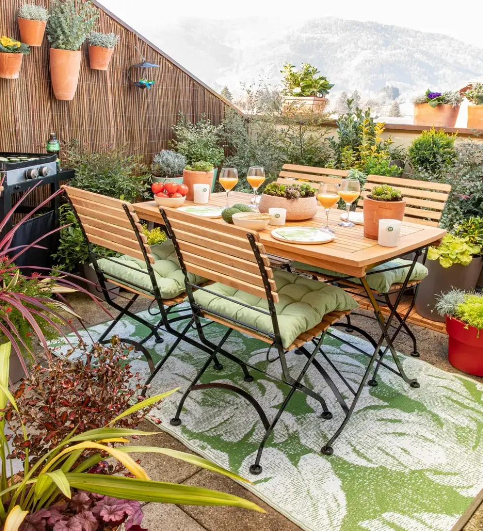 Table pliante extensible rectangulaire Norma - 120/160 x 70 x 74 cm