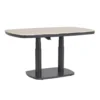 Table réglable anthracite en aluminium Bizzotto Talete - 135 x 83 x 51/72 cm