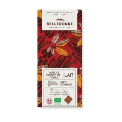 Tablette au chocolat au lait et vanille tonka Belledonne - 100 g