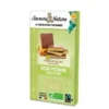 Tablette chocolat au lait fourrée pistache et feuilletine bio Saveurs et Nature - 90 g