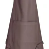 Tablier en coton recyclé coloris café Ada - 72 x 85 cm