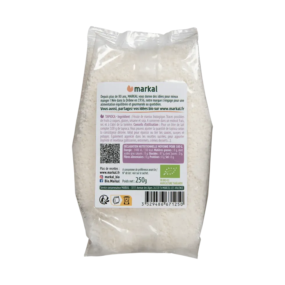 Tapioca bio Markal - 250 g
