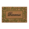 Tapis brosse coco écru imprimé noir Sweetsol Bienvenue - 75 x 45 cm