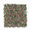 Tapis carré végétal mural vert et fleuri avec protection UV - 50 x 50 cm