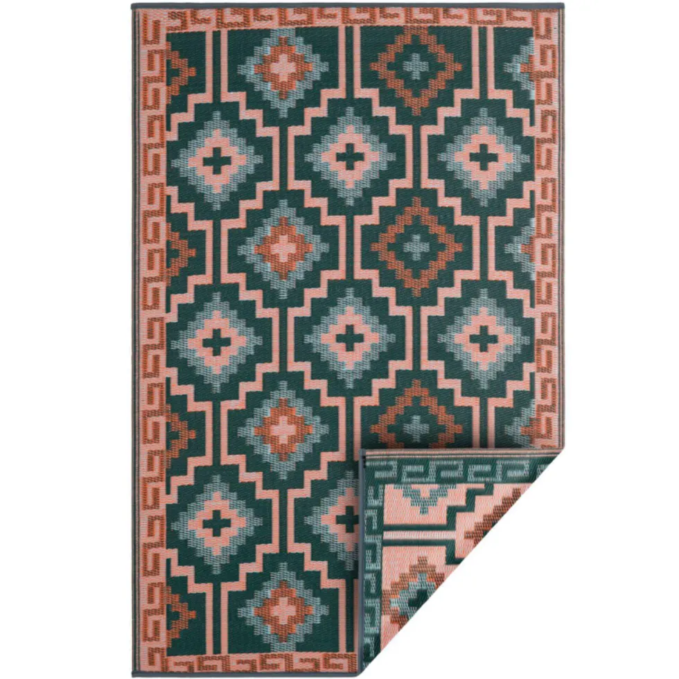 Tapis coloris multicolore en polypropylène recyclé