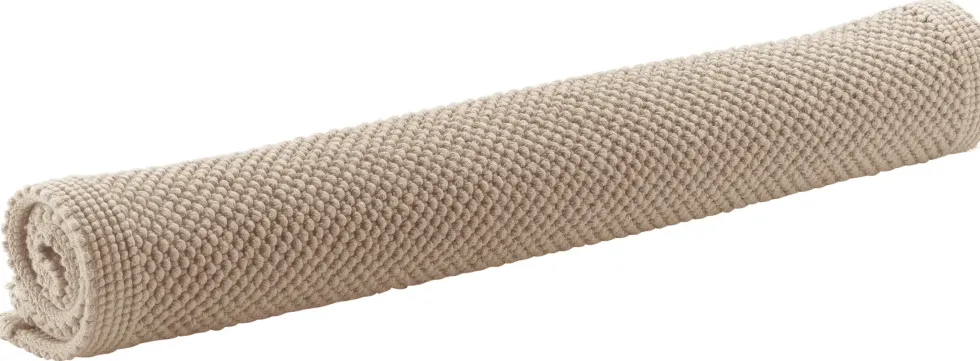 Tapis de bain coloris galet Vivaraise Etia - 54 x 64 cm