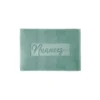 Tapis de bain fougères coloris vert 100% coton biologique Nuances - 50 x 70 cm