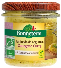 Tartinade à la courgette et au curry Bonneterre bio 135 g