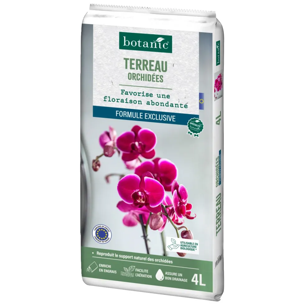 Terreau pour orchidées botanic® - 4 L