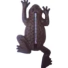 Thermomètre en fonte grenouille 12x1,6x23,5 cm