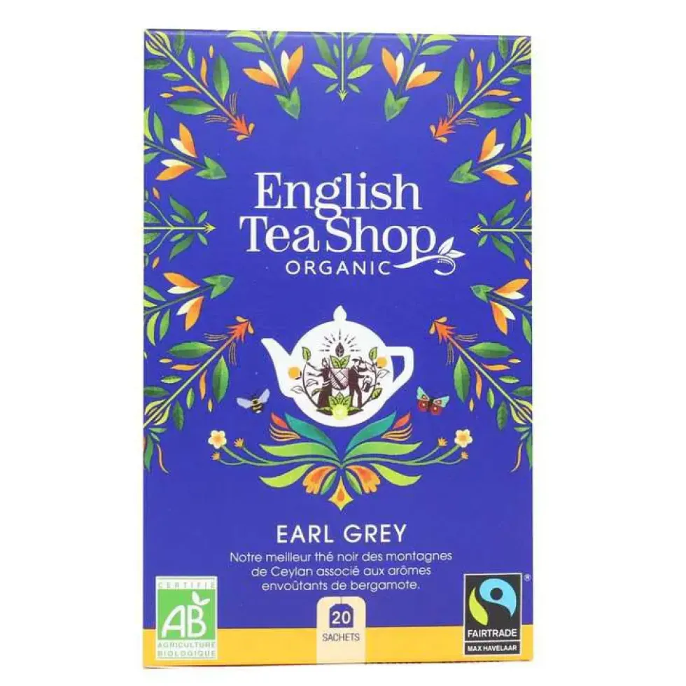 Thé noir bio Earl Grey English Tea Shop - 20 sachets