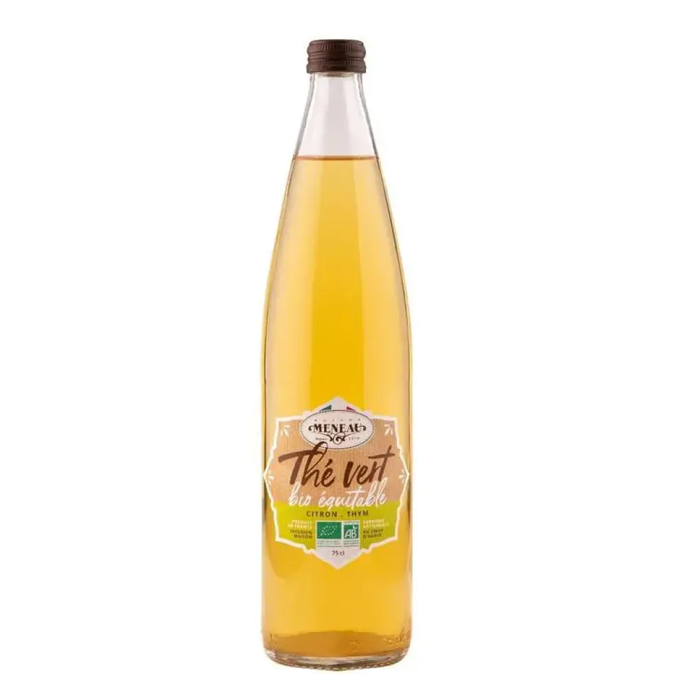 Thé vert bio équitable citron thym Maison Meneau - 75 cl