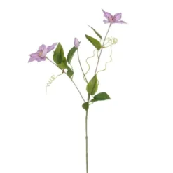 Tige de clématite artificielle en plastique recyclé violette - 71 cm