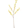 Tige de forsythia artificiel jaune à 3 rameaux - 76 cm