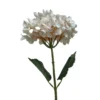 Tige d’hortensia blanche en papier aspect fleur séchée Naturalys - 65 cm