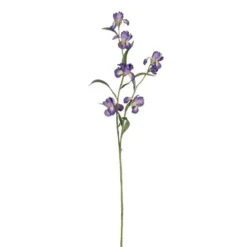Tige d’iris artificiel en plastique recyclé violet - 86 cm