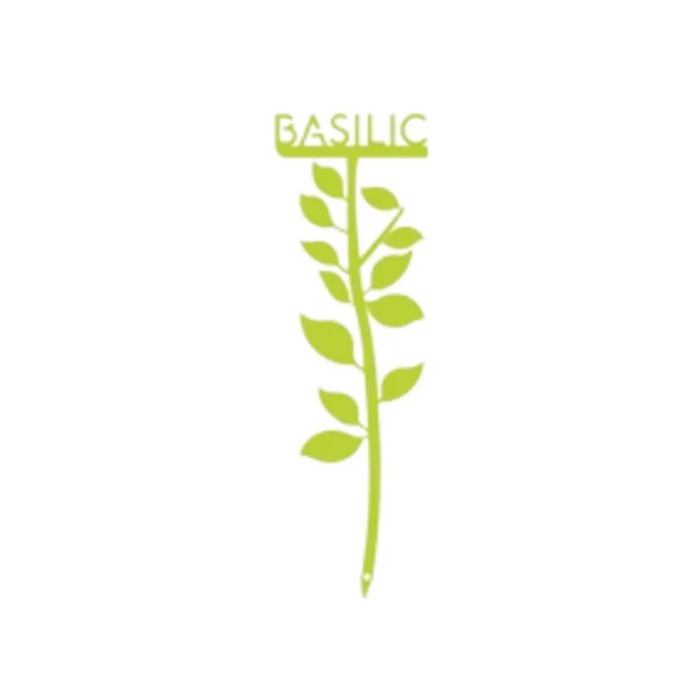 Étiquette basilic petit modèle vert anis H22,6 cm