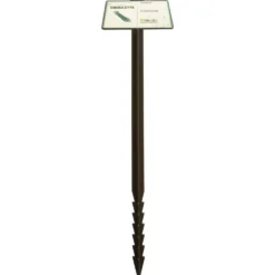 Étiquette à planter jalons de jardin ciboulette coloris marron - 45 cm