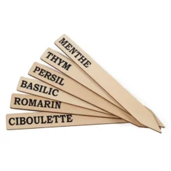Étiquettes aromatiques en bois