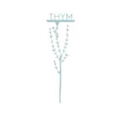 Étiquette thym petit modèle bleu pastel H22,6 cm