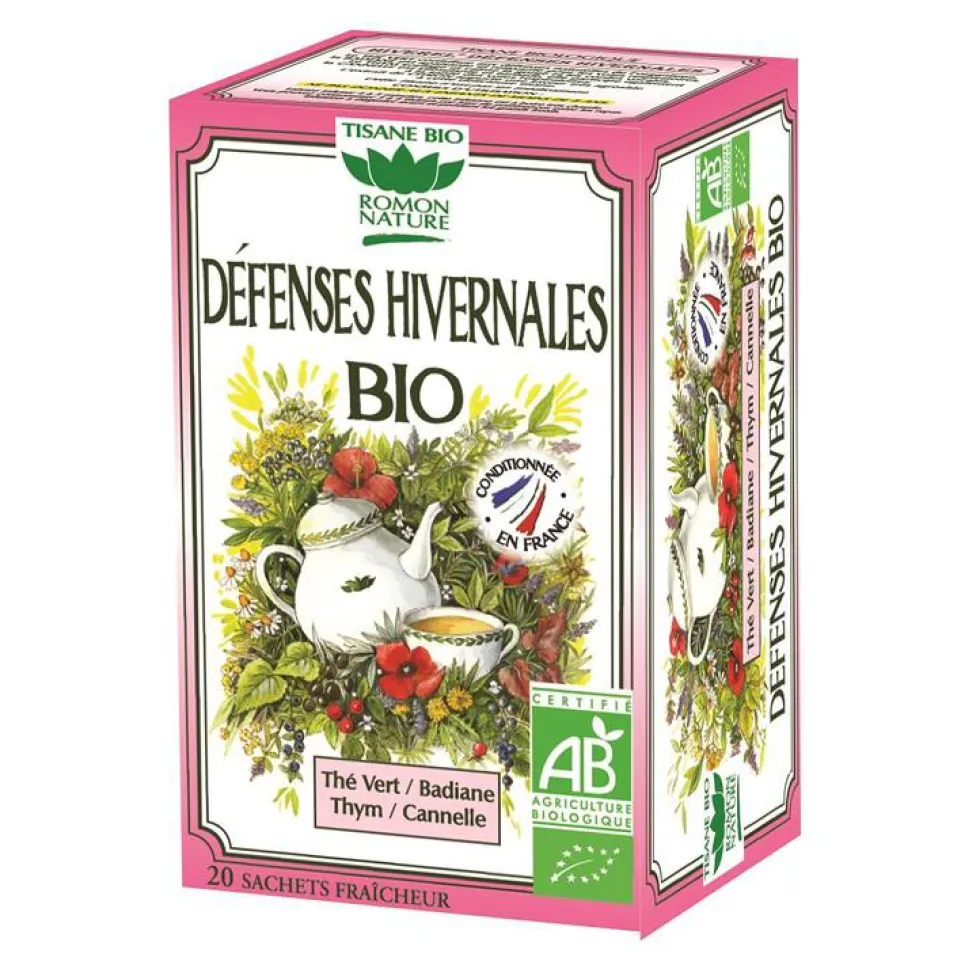 Tisane défenses hivernales bio en boite de 32 g