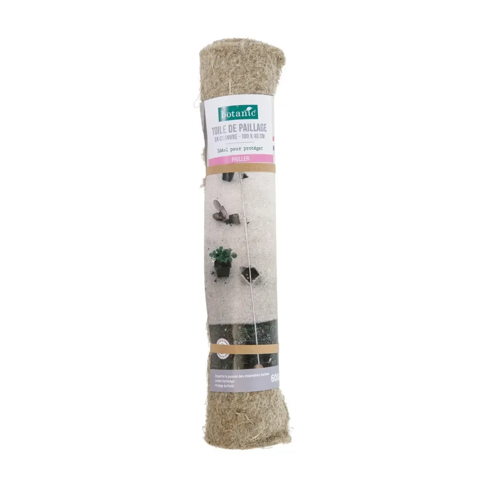 Toile de paillage en chanvre botanic® pour bac - 100 x 40 cm