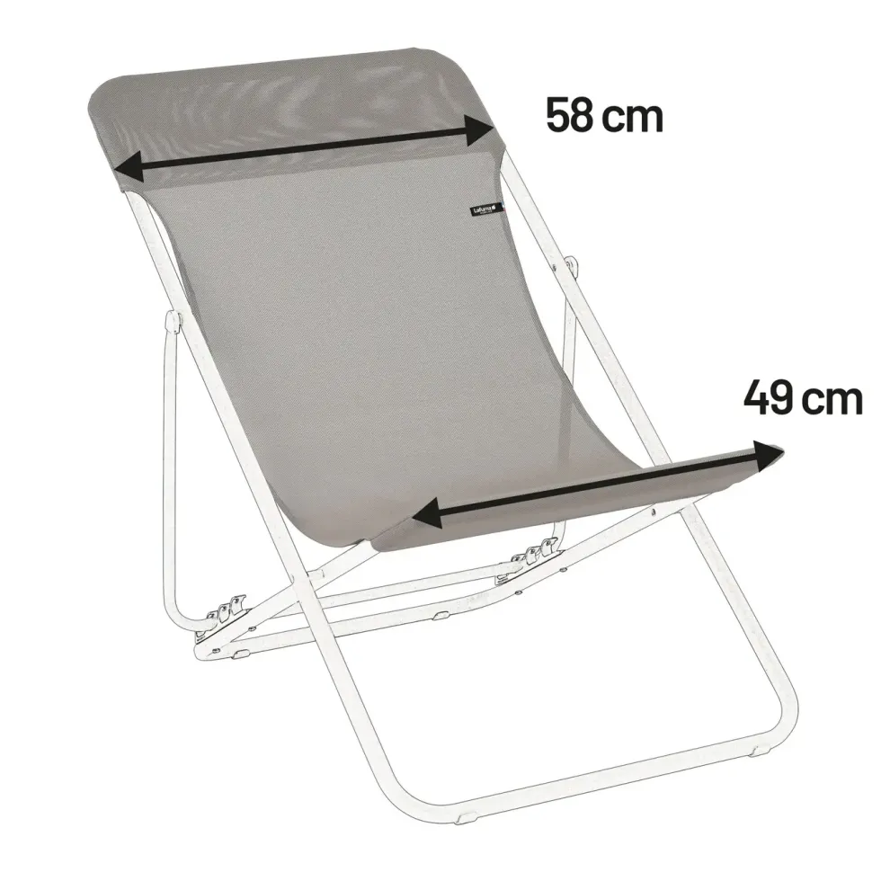 Toile Lafuma 62 cm couleur Terre pour Maxi transat Batyline