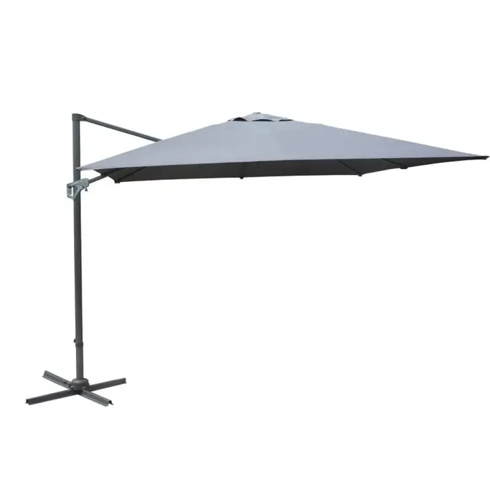 Toile pour parasol déporté coloris gris - 3 x 4 m