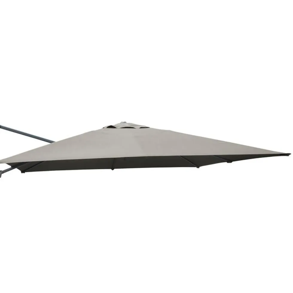 Toile taupe pour parasol déporté orientable de 300 x 300 cm