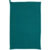 Torchon en tissu coton nid d’abeille uni bleu paon Winkler Mumba - 50 x 70