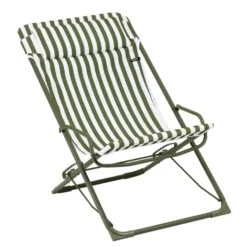 Transat transaswing colorblock Lafuma coloris vert structure en acier - 60 x 83 x 91 cm