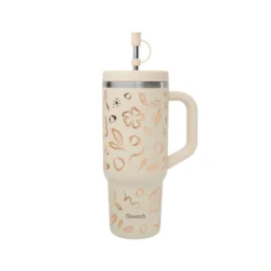 Travel cup isotherme en inox Qwetch Moani sable - 900 ml